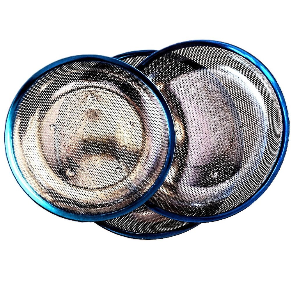 Professional Micro-Perf. Strainer-Colander Set 3 (5.5~7~10 Qt) 304 18/8 SS ~ NEW
